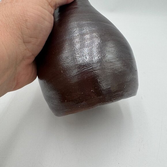 Australian Pottery 9" Vase - Bendigo Pottery 'Epsomware' - ca. 1979 to 1985 bro - Picture 4 of 10